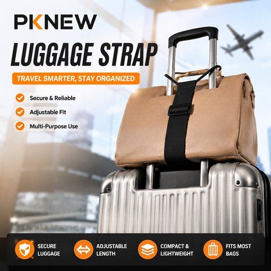 PKNEW® Multi Use Strong Adjustable Luggage Connector Straps For Suitcases  Travel Straps Secure Organize Anti Theft Straps