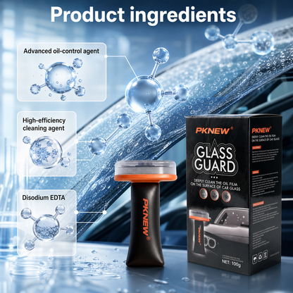 PKNEW® Car Windshield Oil Film Remover – Streak-Free Glass Cleaner for Crystal Clear Visibility🛻