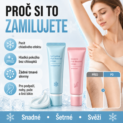 🌱Šetrný krém na bezbolestné odstranění chloupků 💧vhodný pro muže i ženy